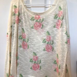 Honey punch flower knit